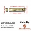 5.5" Ahlab Brass Latch Surface Bolt 